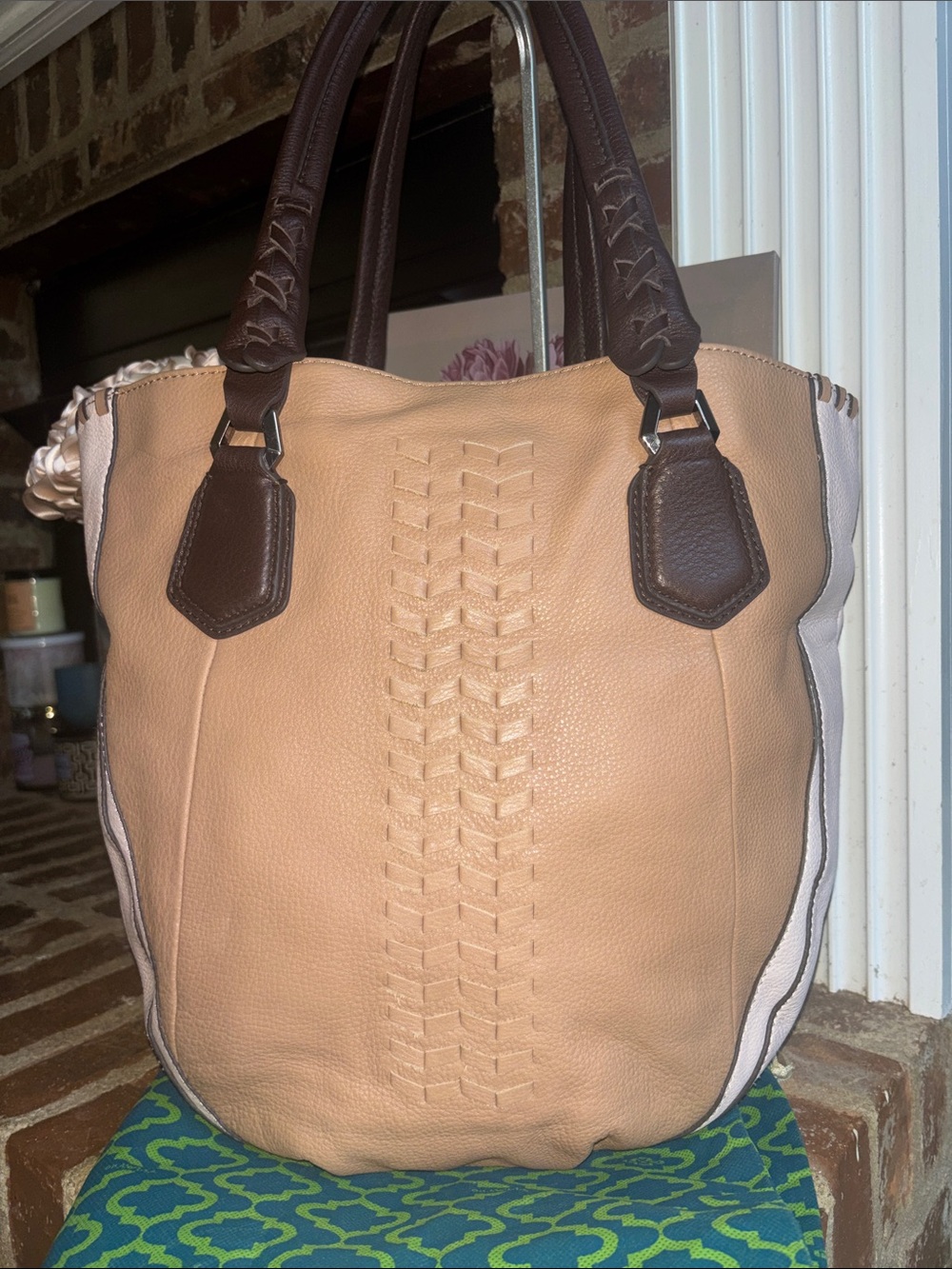 OrYANY Lyssie Large Soft Pebbled Leather Tote